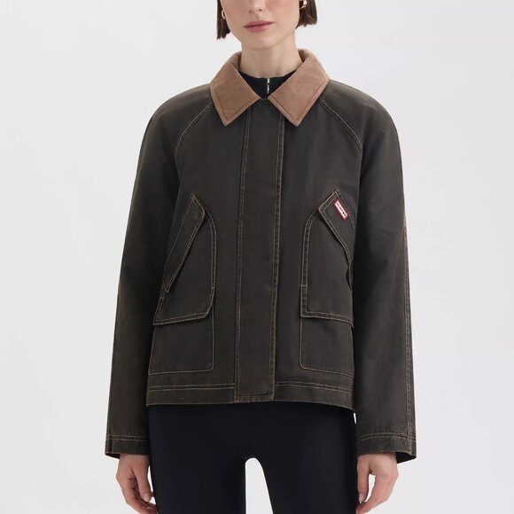 NEW HUNTER Washed Wax Hunting Jacket in coffee for women 1225 7m3 - Picture 4 of 6